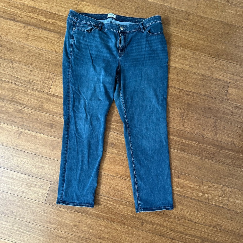 Lane Bryant Blue Straight Leg Jeans 26L